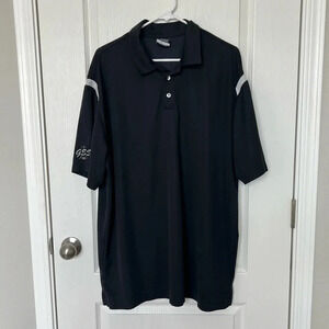 Nike Golf Men’s Polo DRI-FIT Short Sleeve Shirt Black White Size XXL